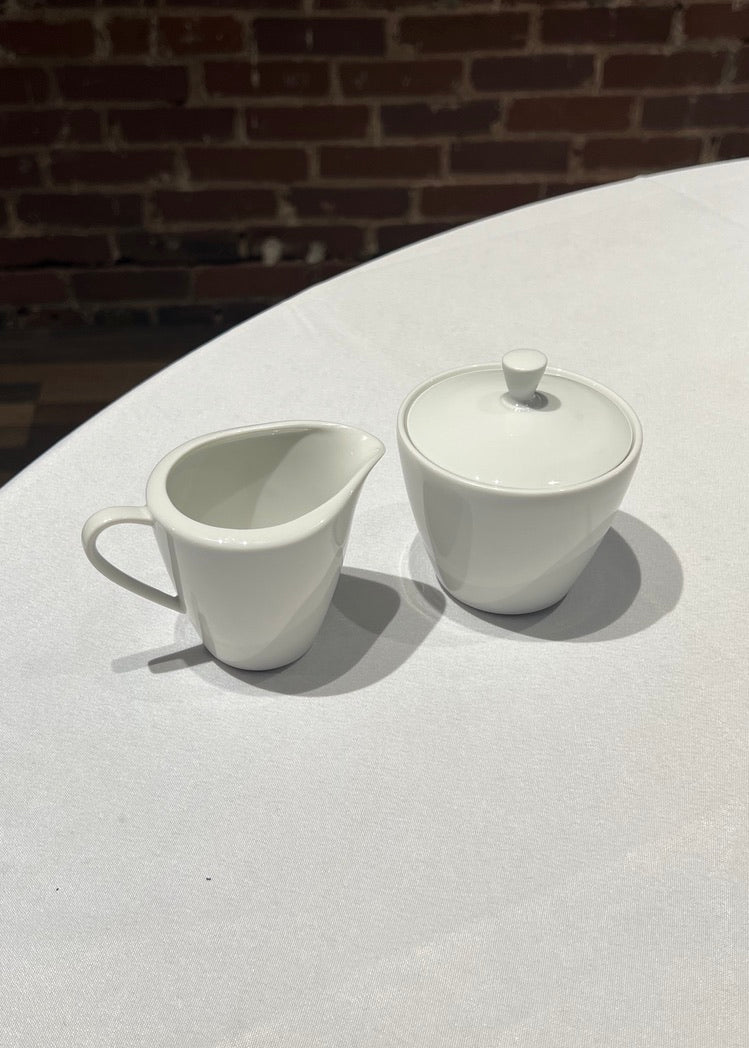 White Creamer + Sugar Set