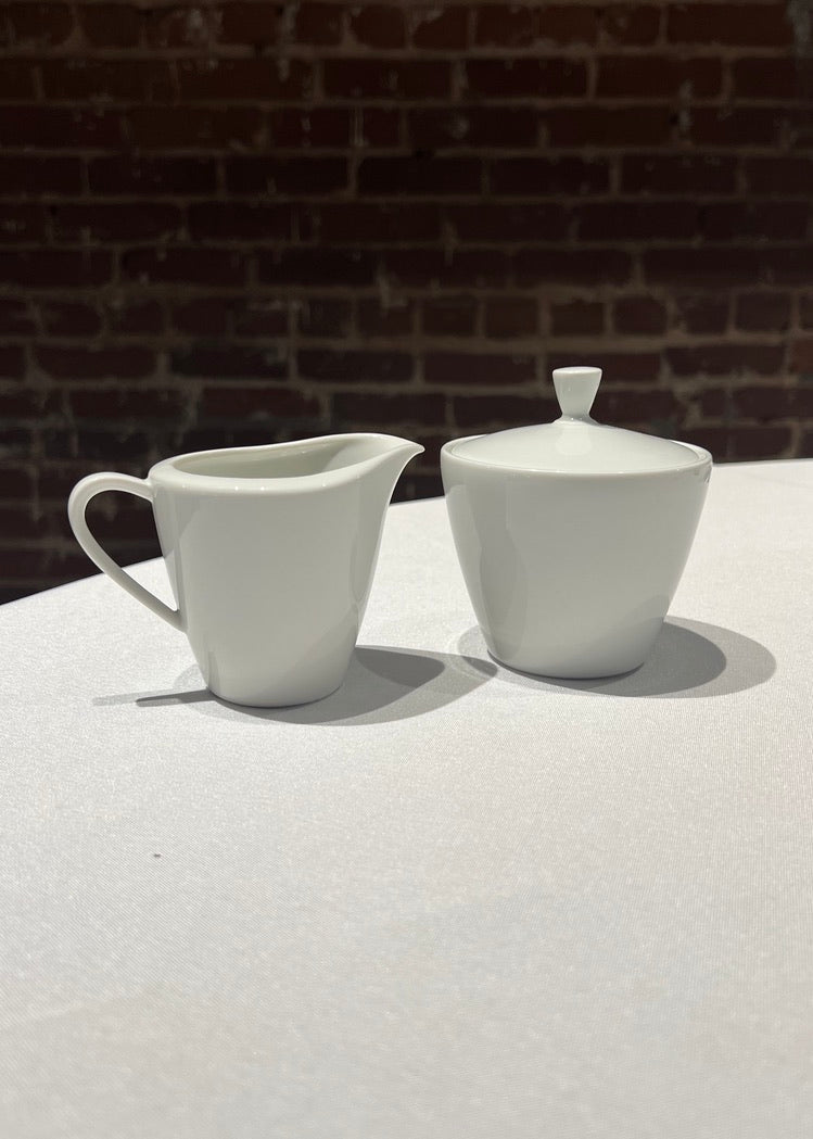 White Creamer + Sugar Set