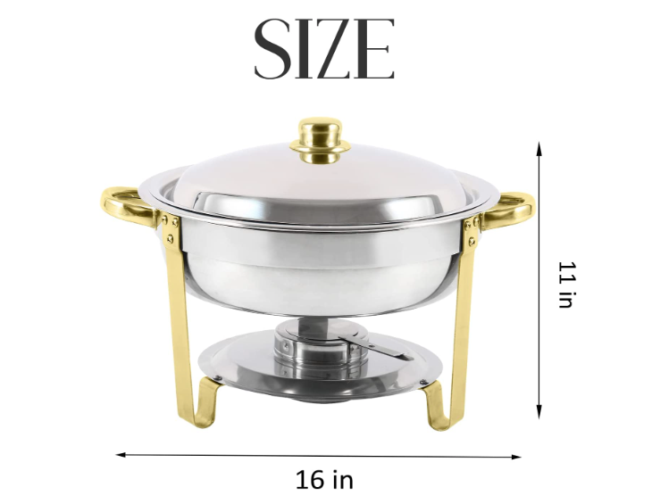 5 QT Gold Chafing Dish