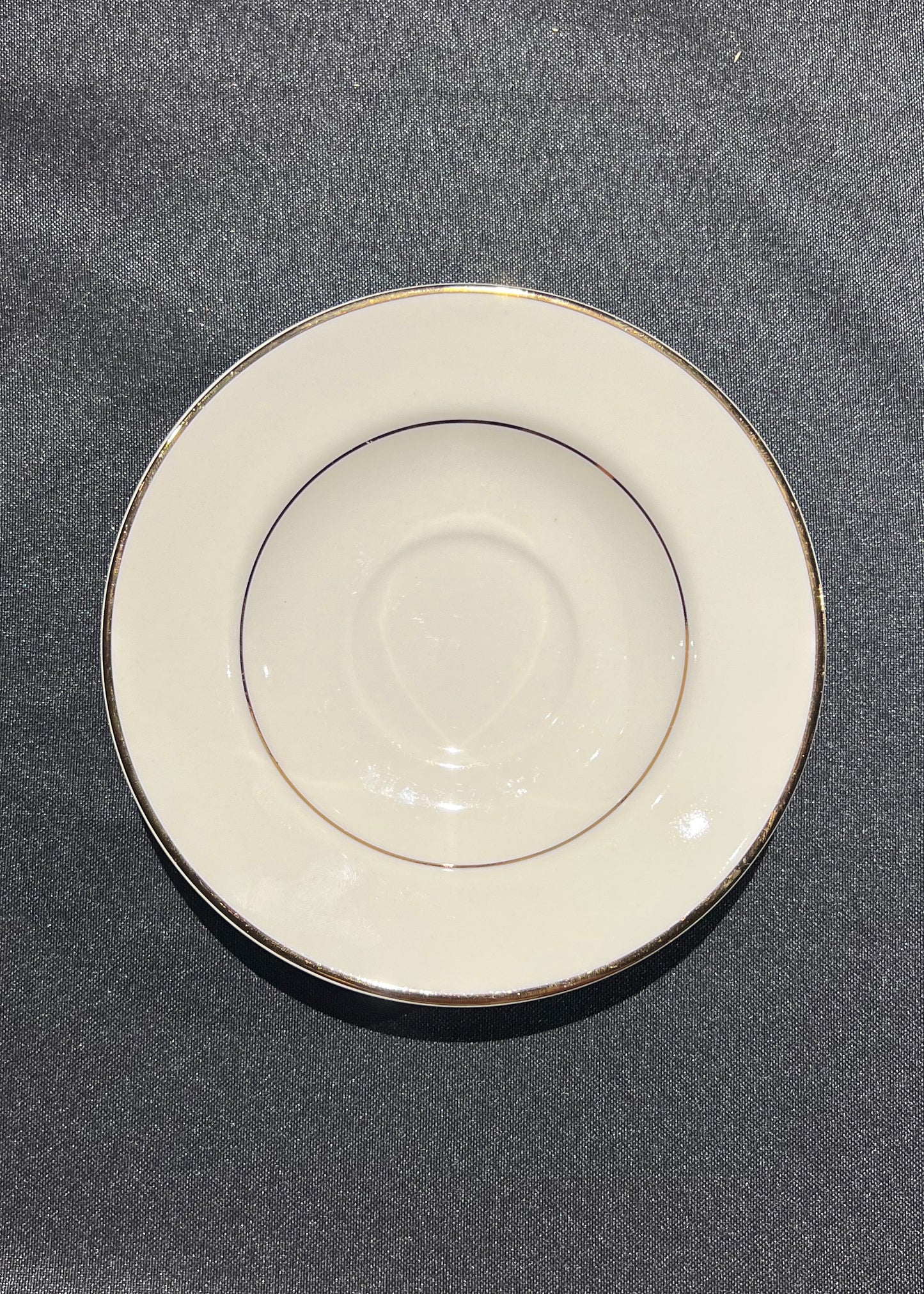 Gold Rim Saucer Plate