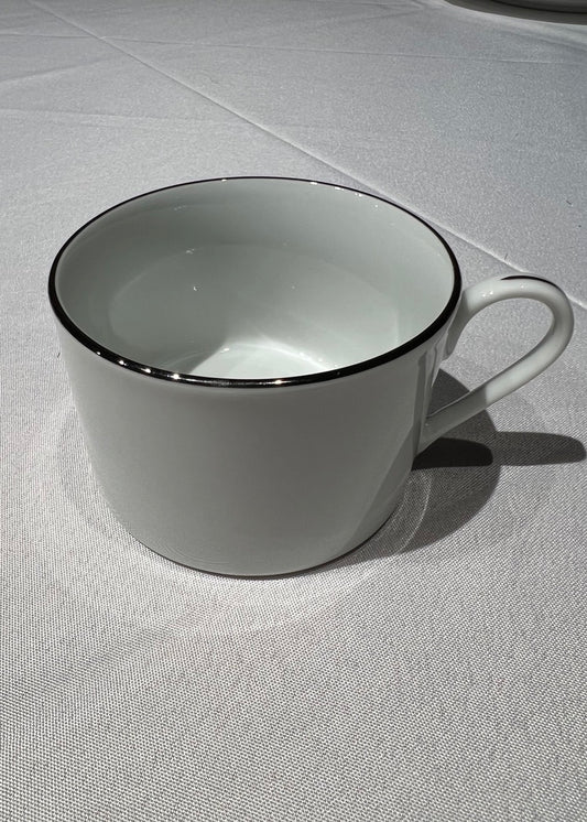 Silver Rim Coffee Mug