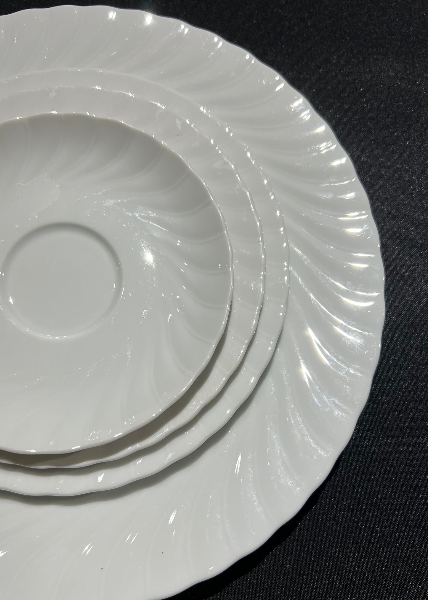 White Saucer Plate